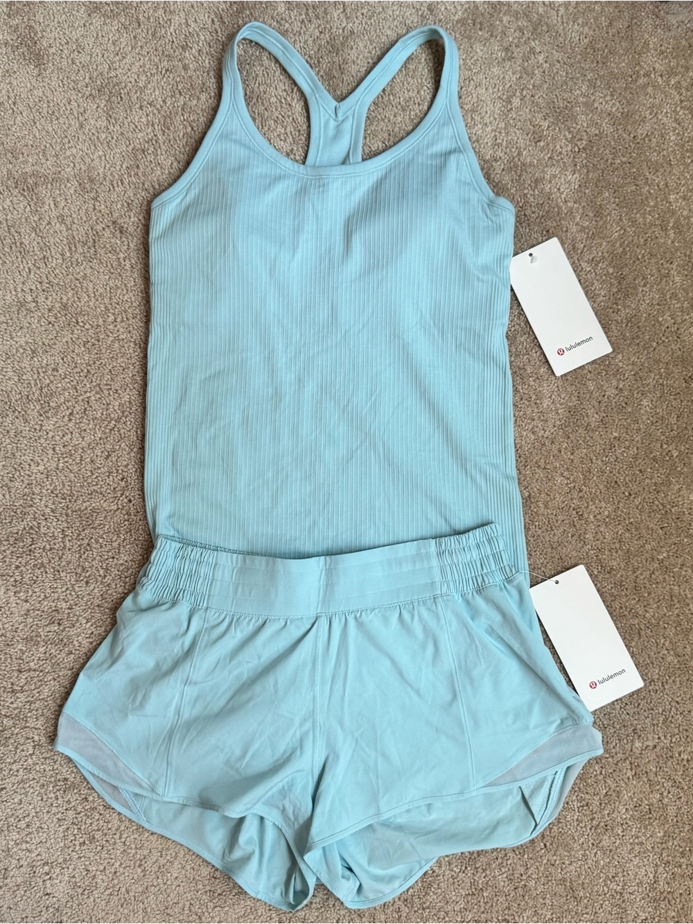 🩵 Lululemon Ebb to Street Tank + Hotty Hot HR 2.5” Bundle Size 10